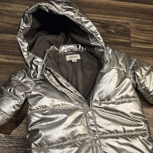 Gymboree 3-6 Month Cold Weather Zip-up Snow Suit Reflective Silver